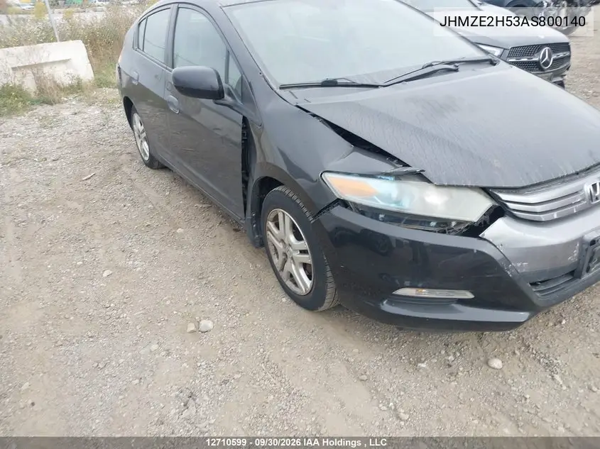 2010 HONDA INSIGHT VIN JHMZE2H53AS800140 — фото 6