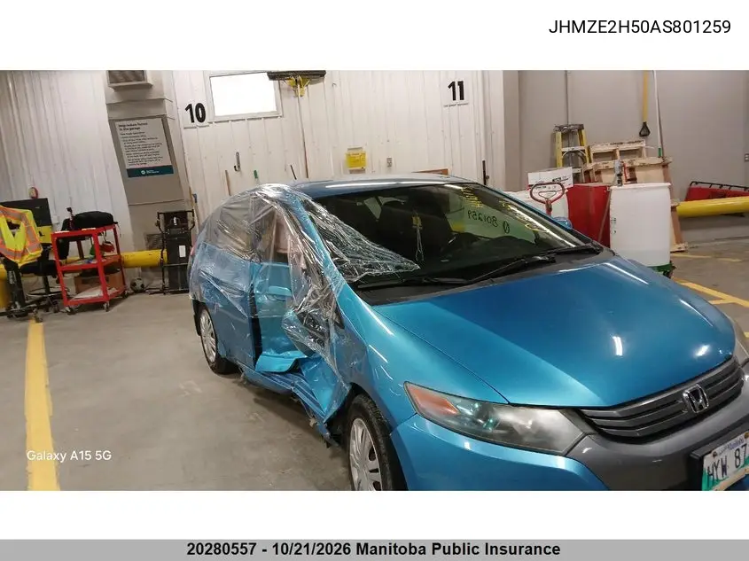 HONDA INSIGHT 2010, VIN JHMZE2H50AS801259