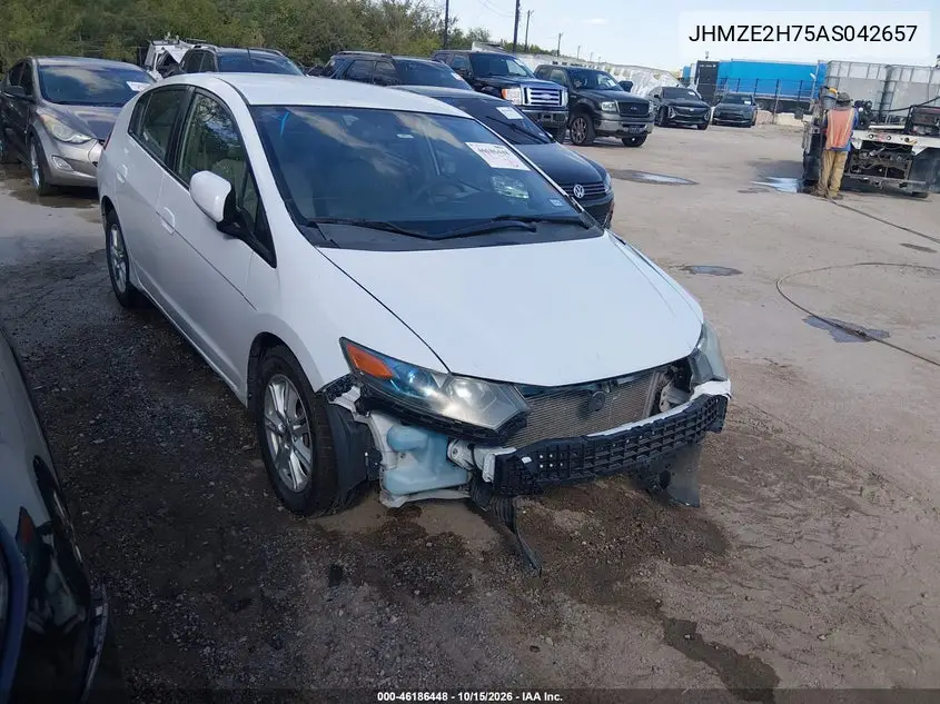 HONDA INSIGHT 2010, VIN JHMZE2H75AS042657