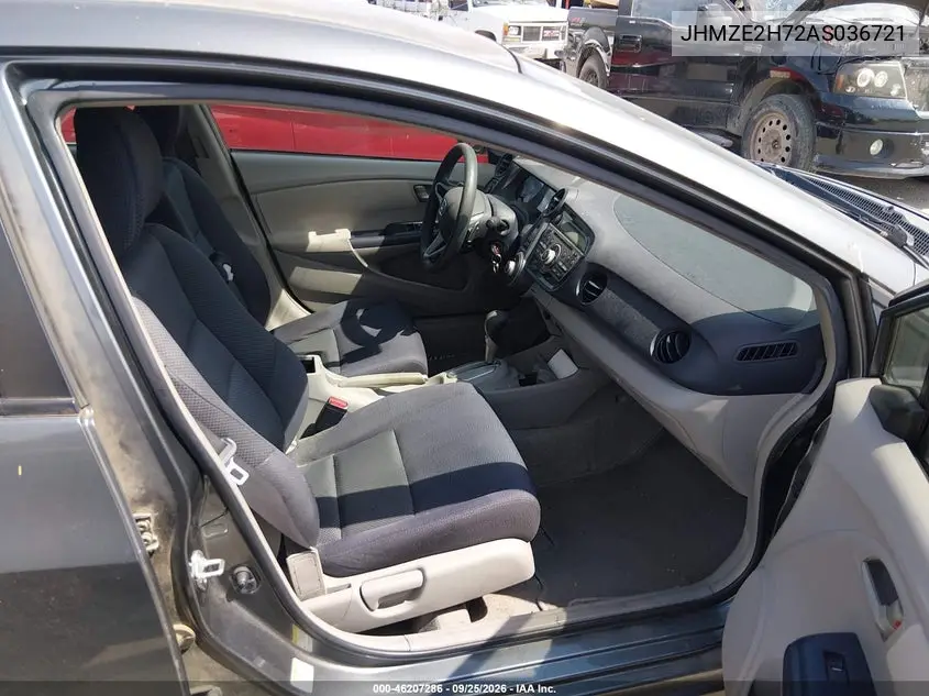 2010 HONDA INSIGHT VIN JHMZE2H72AS036721 — фото 5