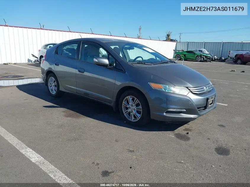 HONDA INSIGHT 2010, VIN JHMZE2H73AS011679