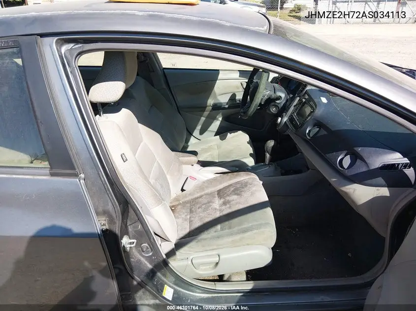 2010 HONDA INSIGHT VIN JHMZE2H72AS034113 — фото 5