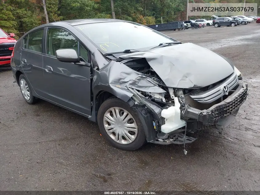 HONDA INSIGHT 2010, VIN JHMZE2H53AS037679