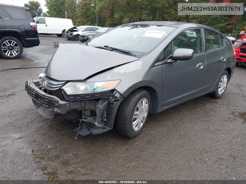 2010 HONDA INSIGHT VIN JHMZE2H53AS037679 — фото 2