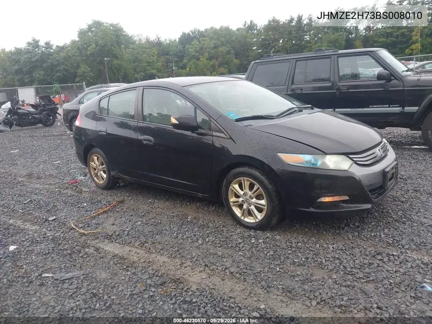 HONDA INSIGHT 2011, VIN JHMZE2H73BS008010
