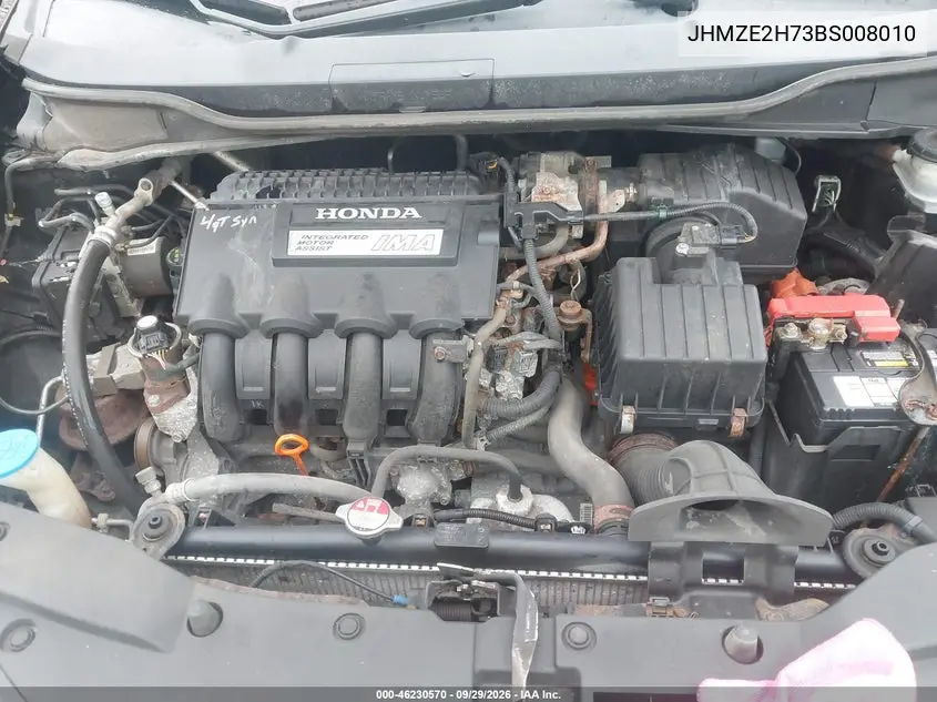 2011 HONDA INSIGHT VIN JHMZE2H73BS008010 — фото 10