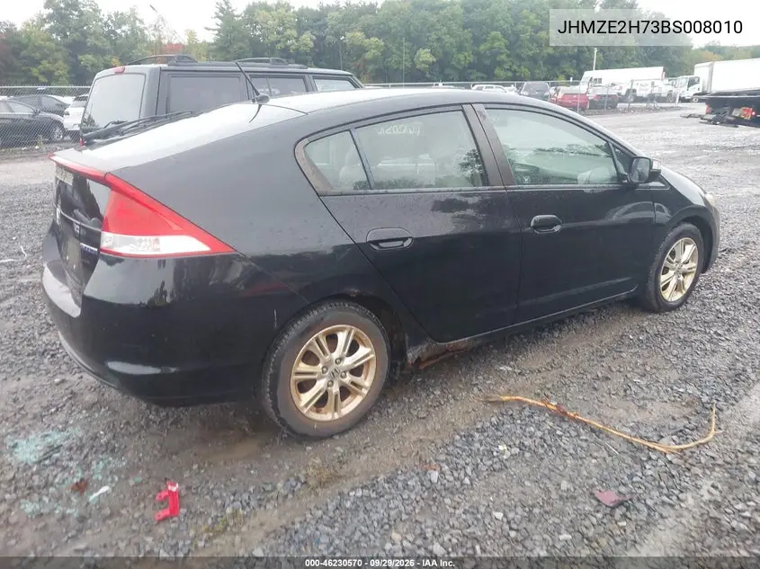 2011 HONDA INSIGHT VIN JHMZE2H73BS008010 — фото 4