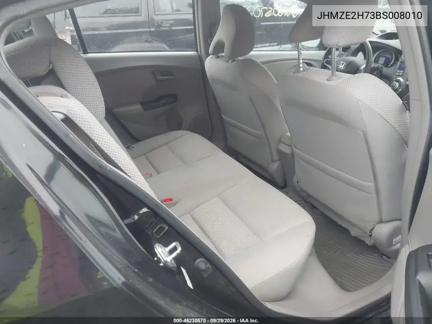 2011 HONDA INSIGHT VIN JHMZE2H73BS008010 — фото 8