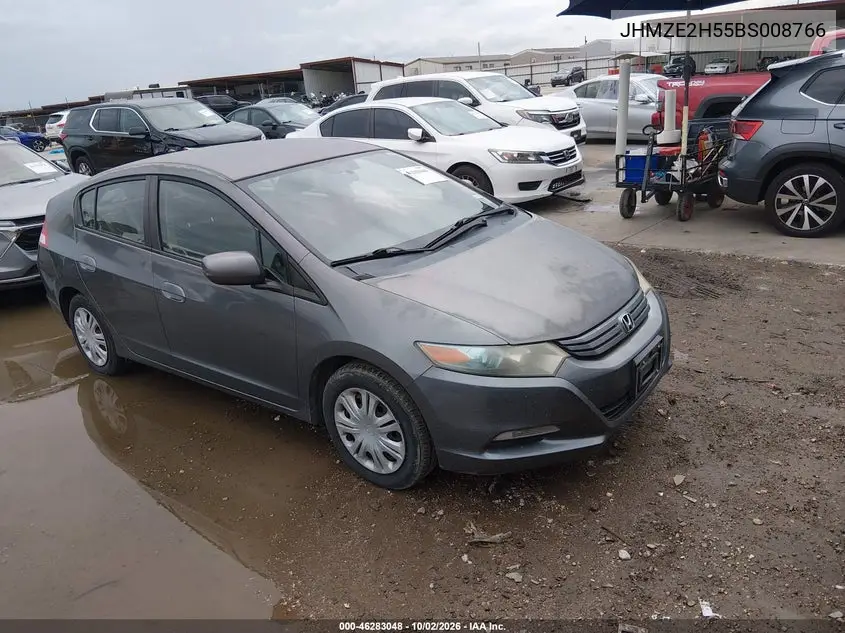 HONDA INSIGHT 2011, VIN JHMZE2H55BS008766