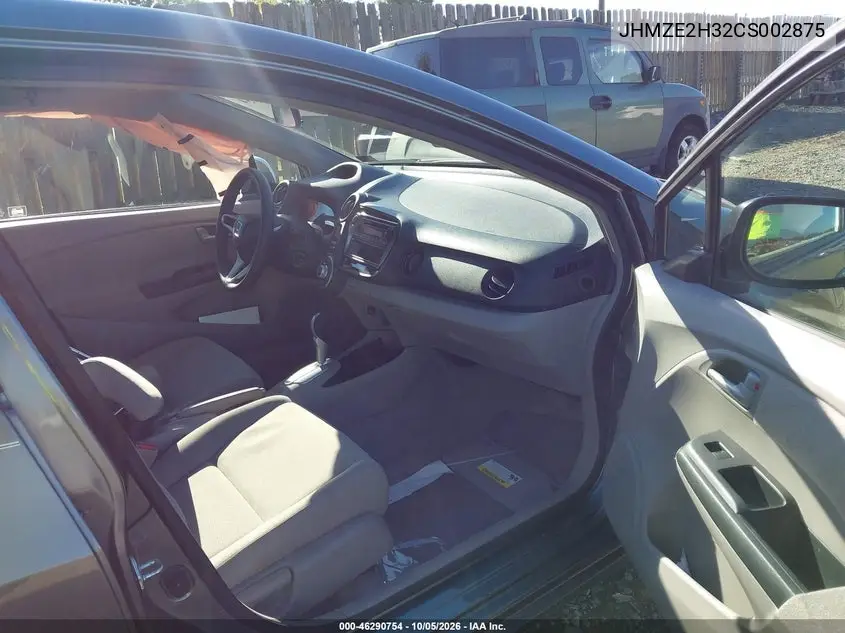 2012 HONDA INSIGHT VIN JHMZE2H32CS002875 — фото 5