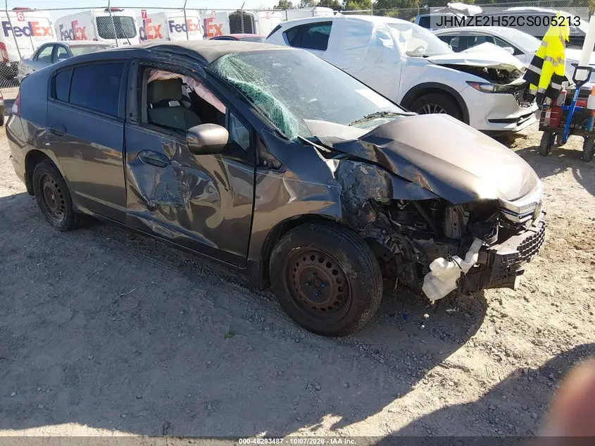 HONDA INSIGHT 2012, VIN JHMZE2H52CS005213