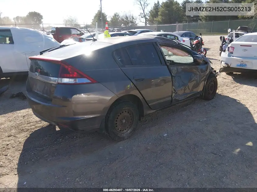 2012 HONDA INSIGHT VIN JHMZE2H52CS005213 — фото 4