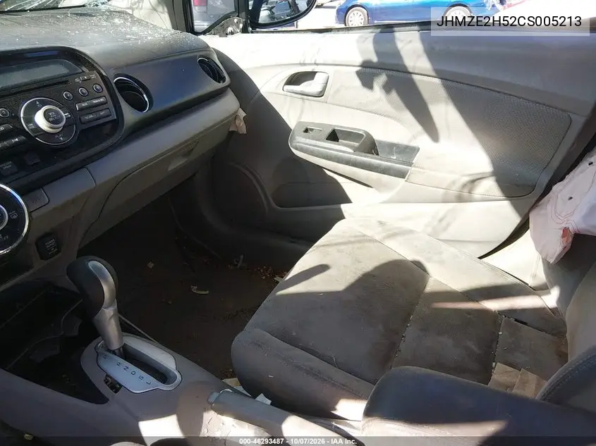 2012 HONDA INSIGHT VIN JHMZE2H52CS005213 — фото 5