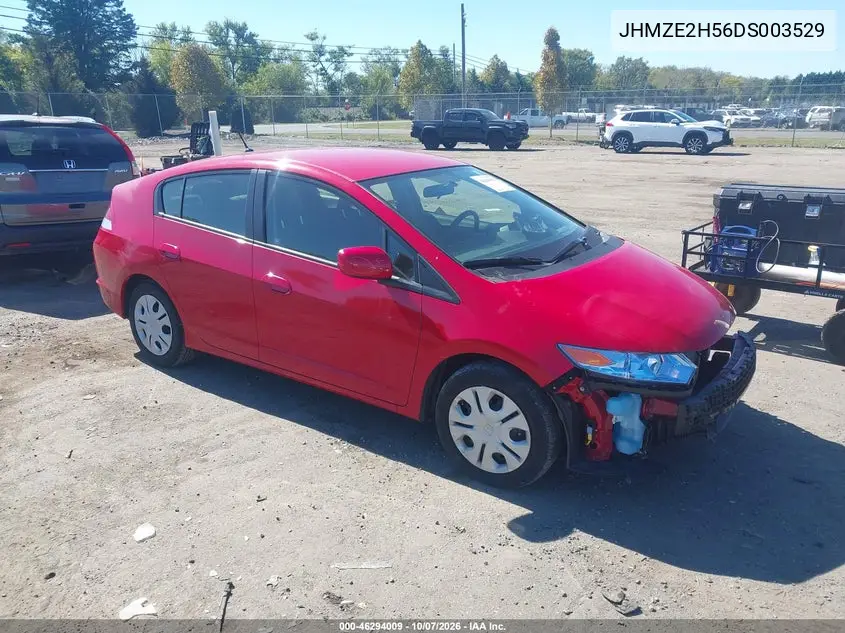 HONDA INSIGHT 2013, VIN JHMZE2H56DS003529