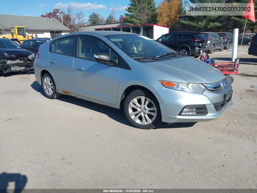 HONDA INSIGHT 2013, VIN JHMZE2H70DS003902