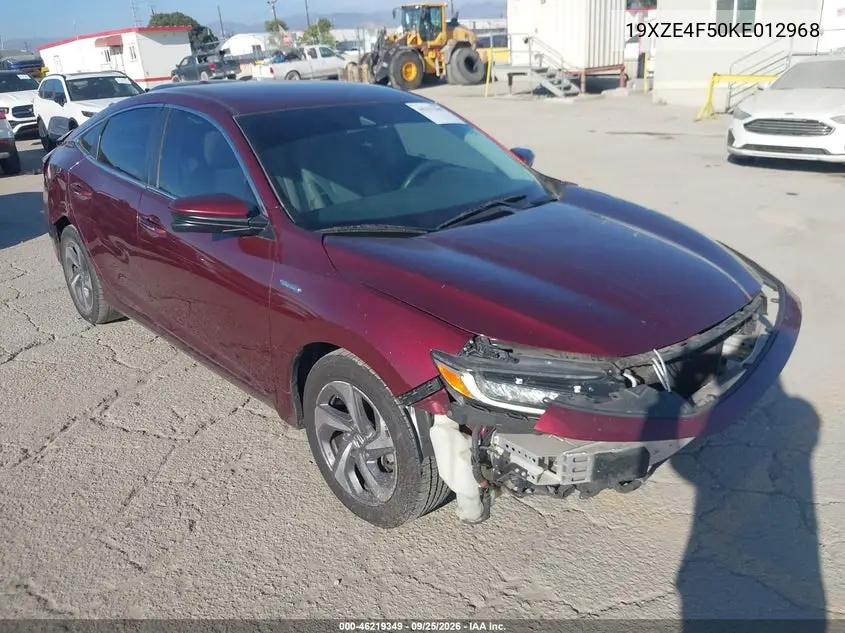 HONDA INSIGHT 2019, VIN 19XZE4F50KE012968