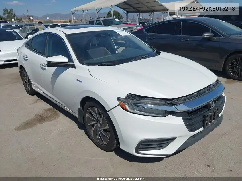 HONDA INSIGHT 2019, VIN 19XZE4F92KE015213