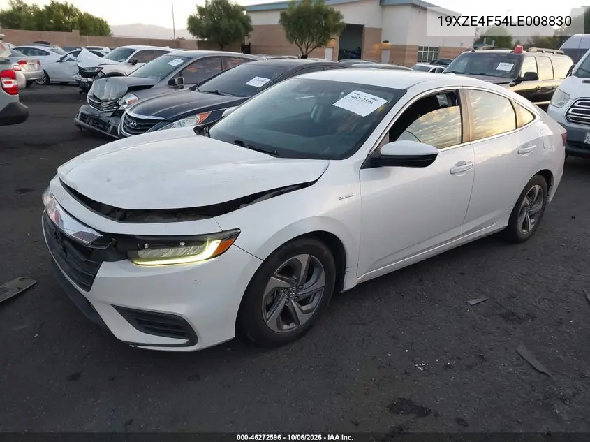 2020 HONDA INSIGHT VIN 19XZE4F54LE008830 — фото 2