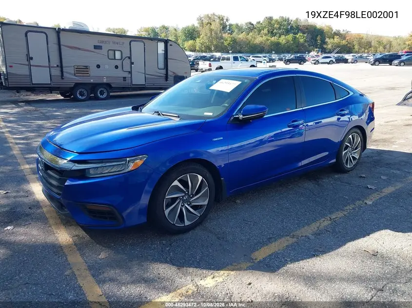 2020 HONDA INSIGHT VIN 19XZE4F98LE002001 — фото 2