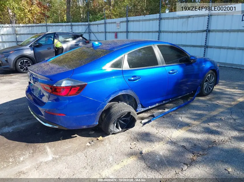 2020 HONDA INSIGHT VIN 19XZE4F98LE002001 — фото 4