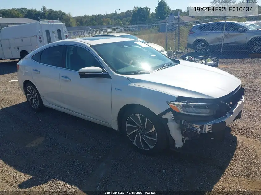 HONDA INSIGHT 2020, VIN 19XZE4F92LE010434