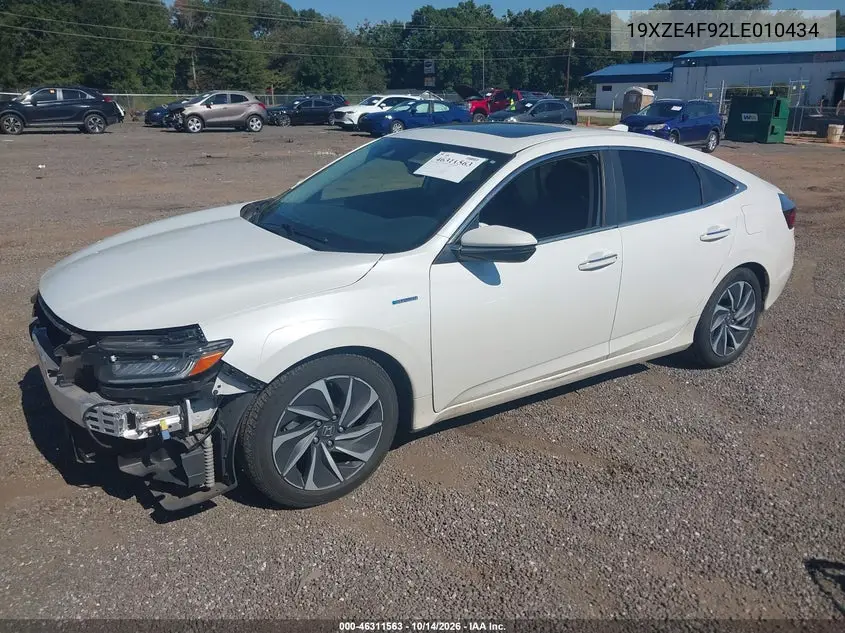 2020 HONDA INSIGHT VIN 19XZE4F92LE010434 — фото 2