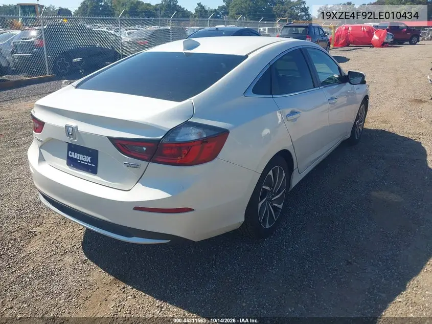 2020 HONDA INSIGHT VIN 19XZE4F92LE010434 — фото 4