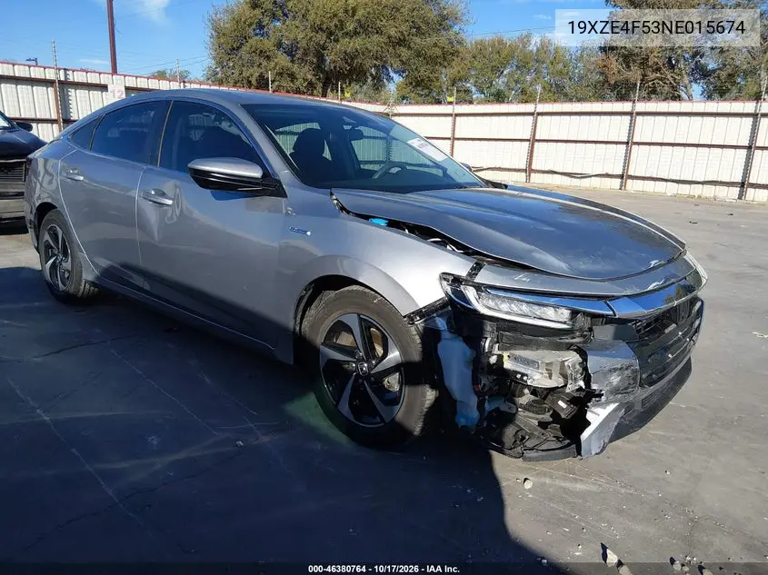 HONDA INSIGHT 2022, VIN 19XZE4F53NE015674