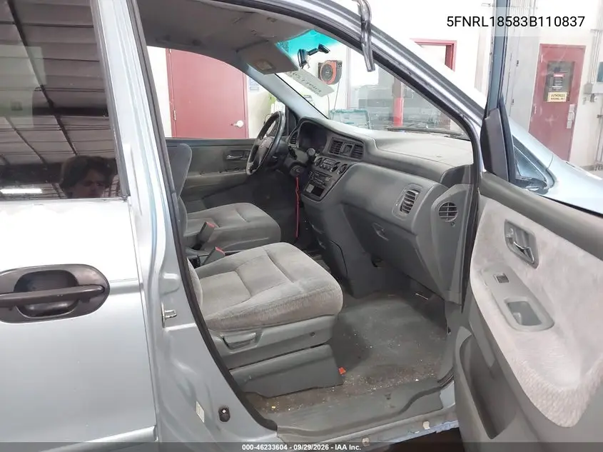 2003 HONDA ODYSSEY VIN 5FNRL18583B110837 — фото 5