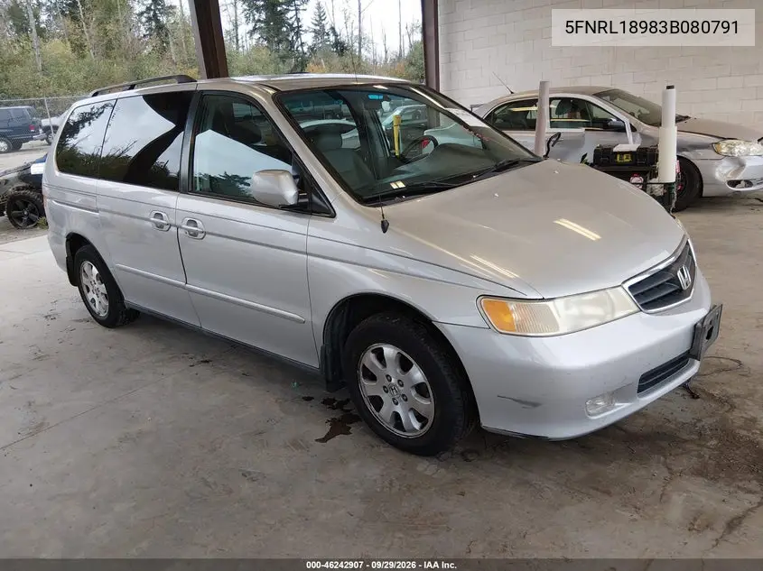 HONDA ODYSSEY 2003, VIN 5FNRL18983B080791