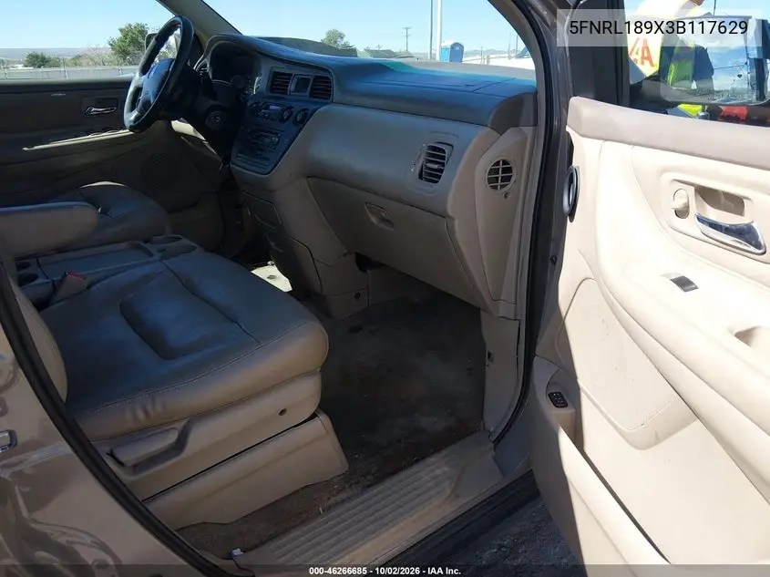 2003 HONDA ODYSSEY VIN 5FNRL189X3B117629 — фото 5