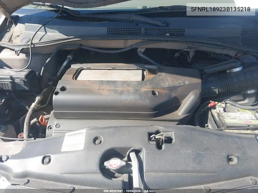 2003 HONDA ODYSSEY VIN 5FNRL18923B135218 — фото 10