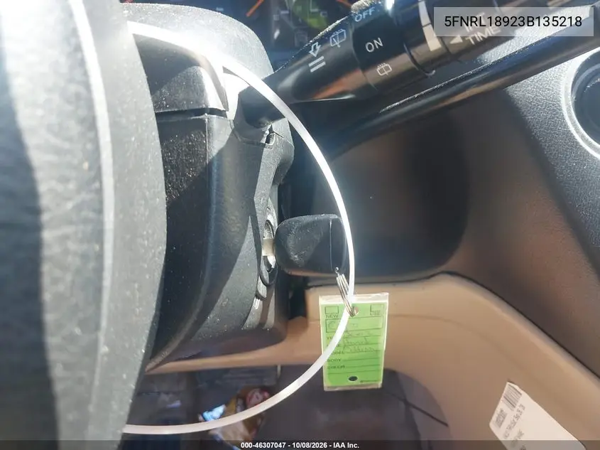 2003 HONDA ODYSSEY VIN 5FNRL18923B135218 — фото 11