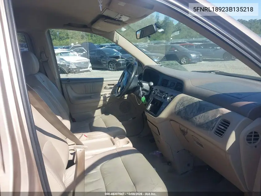 2003 HONDA ODYSSEY VIN 5FNRL18923B135218 — фото 5