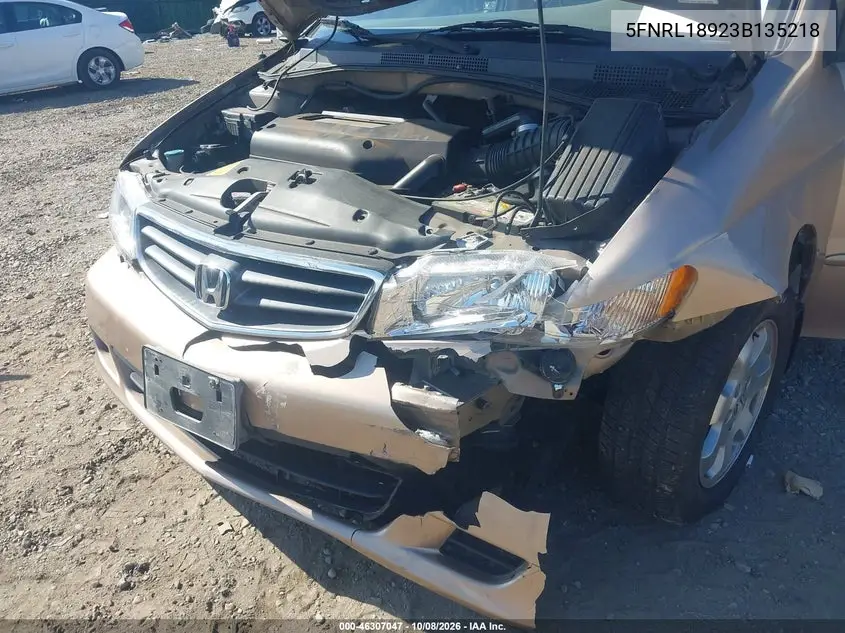 2003 HONDA ODYSSEY VIN 5FNRL18923B135218 — фото 6