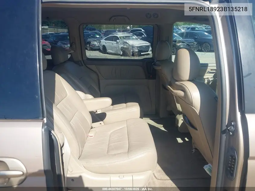 2003 HONDA ODYSSEY VIN 5FNRL18923B135218 — фото 8