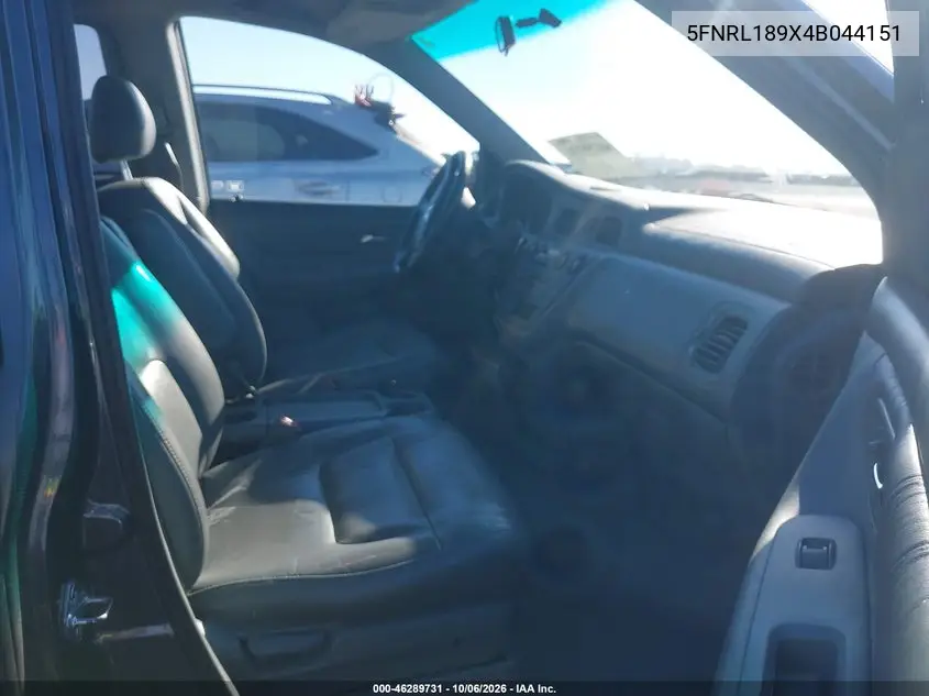 2004 HONDA ODYSSEY VIN 5FNRL189X4B044151 — фото 5