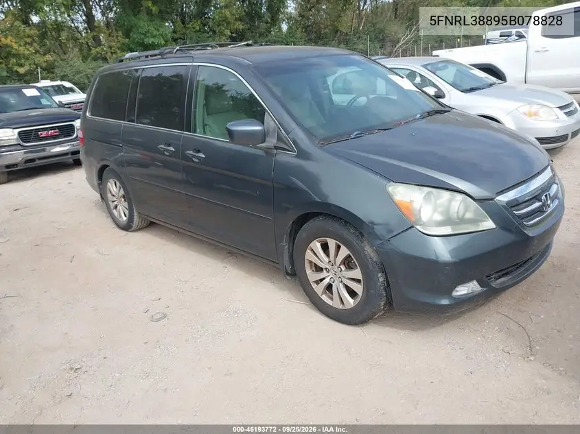 HONDA ODYSSEY 2005, VIN 5FNRL38895B078828
