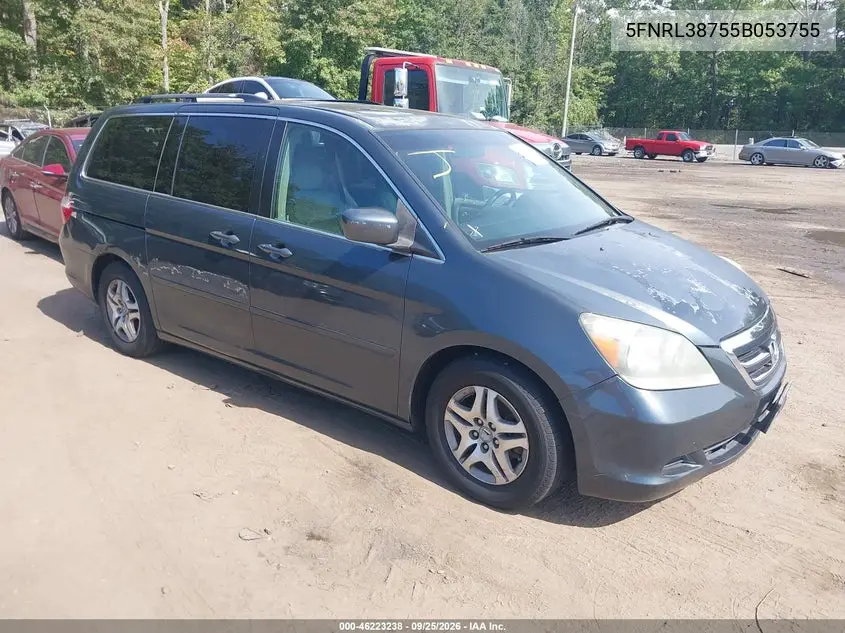 HONDA ODYSSEY 2005, VIN 5FNRL38755B053755