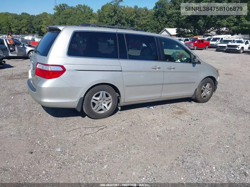 2005 HONDA ODYSSEY VIN 5FNRL38475B106879 — фото 4