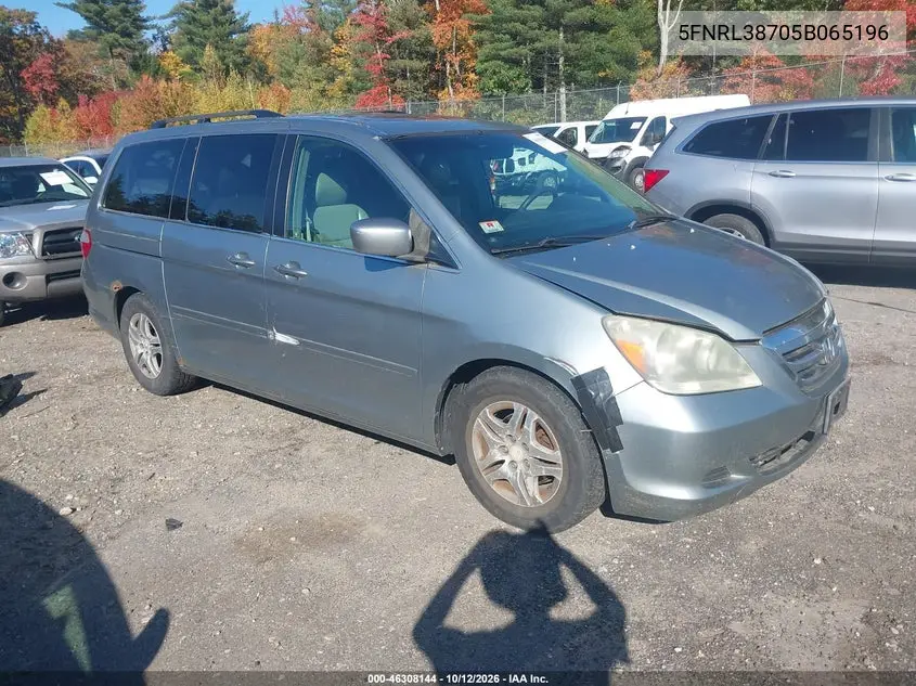 HONDA ODYSSEY 2005, VIN 5FNRL38705B065196