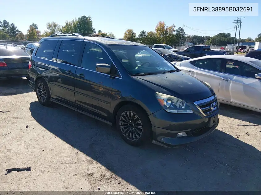 HONDA ODYSSEY 2005, VIN 5FNRL38895B032691