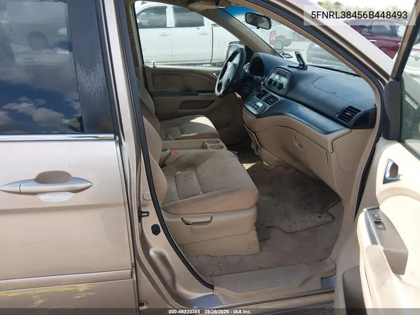 2006 HONDA ODYSSEY VIN 5FNRL38456B448493 — фото 5