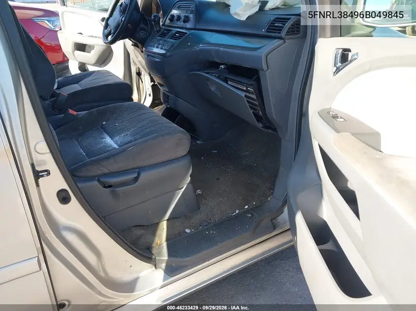 2006 HONDA ODYSSEY VIN 5FNRL38496B049845 — фото 5