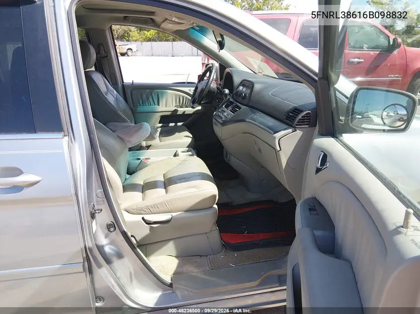 2006 HONDA ODYSSEY VIN 5FNRL38616B098832 — фото 5