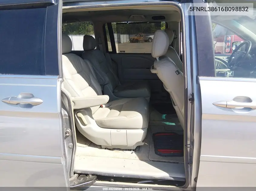 2006 HONDA ODYSSEY VIN 5FNRL38616B098832 — фото 8