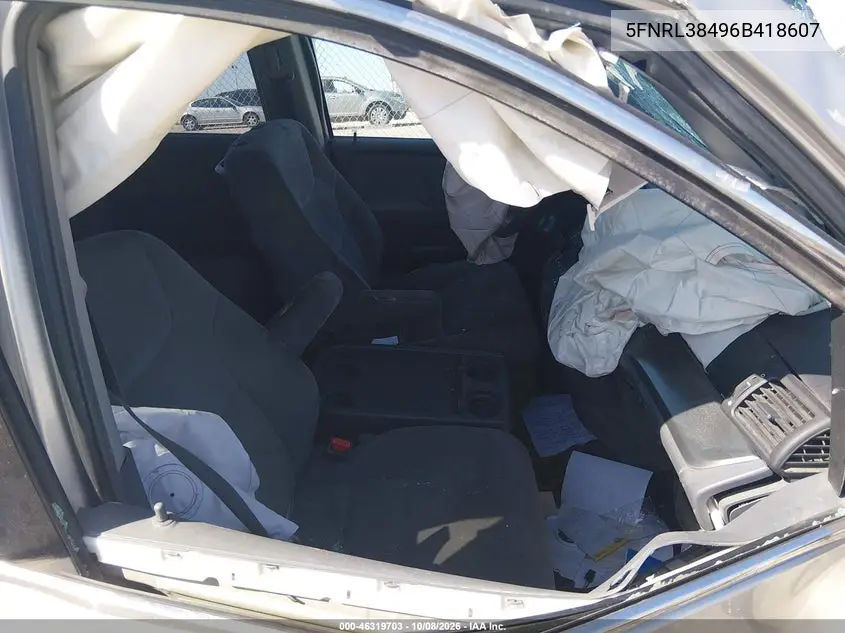2006 HONDA ODYSSEY VIN 5FNRL38496B418607 — фото 5