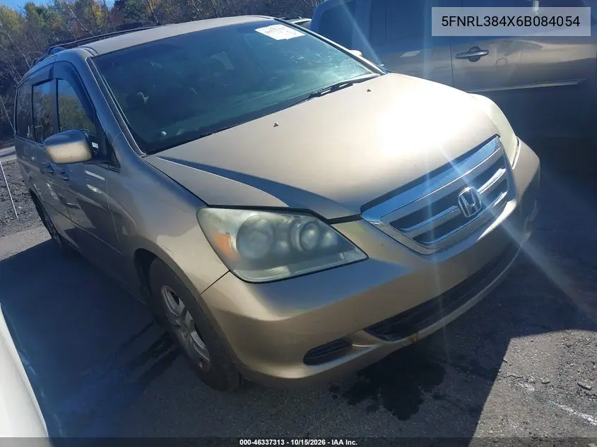 HONDA ODYSSEY 2006, VIN 5FNRL384X6B084054