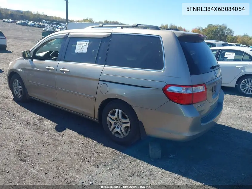 2006 HONDA ODYSSEY VIN 5FNRL384X6B084054 — фото 3