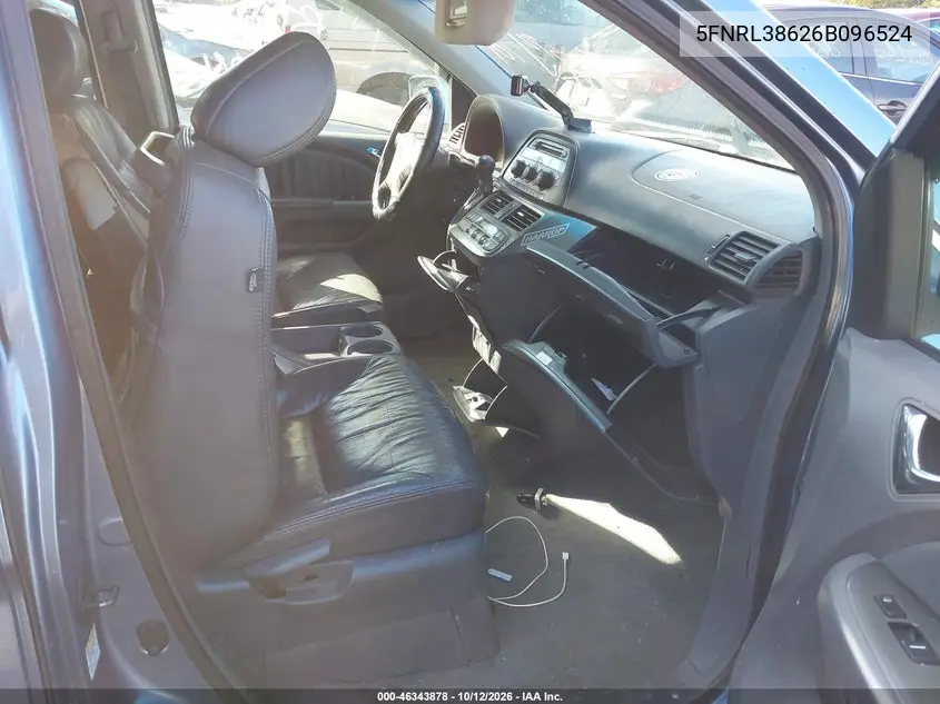 2006 HONDA ODYSSEY VIN 5FNRL38626B096524 — фото 5